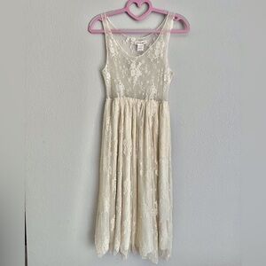 Delicate Cream Lace Dress